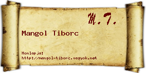 Mangol Tiborc névjegykártya